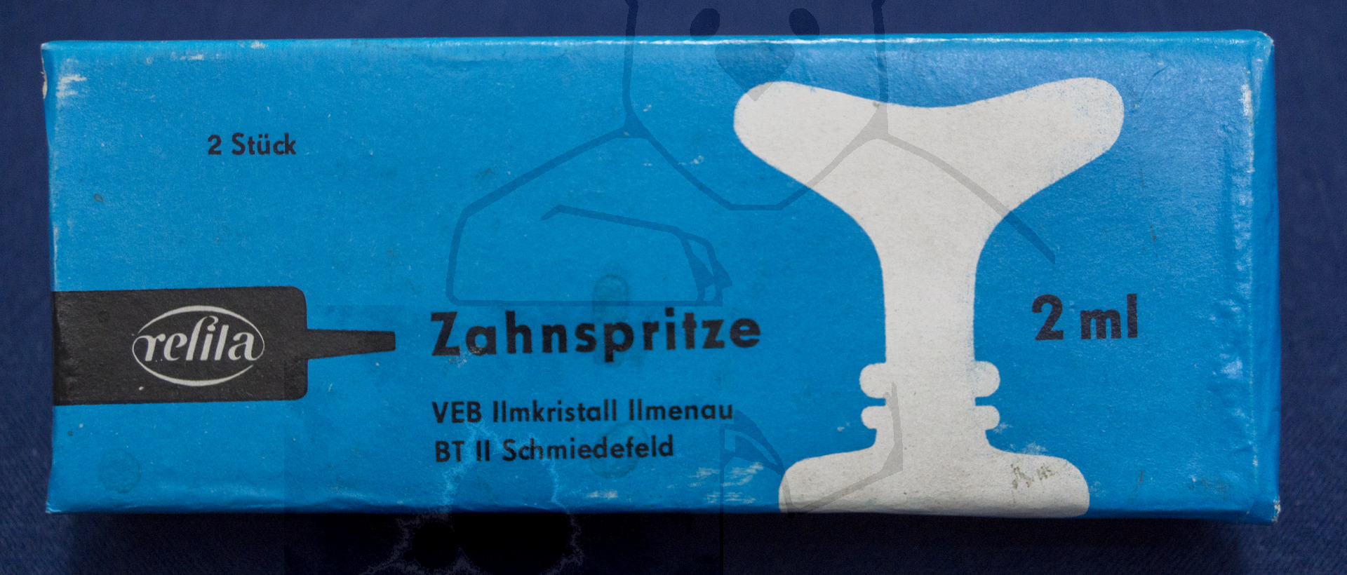 Zahnspritze "Refila", Mitte der 1970'er Jahre, Originalverpackung